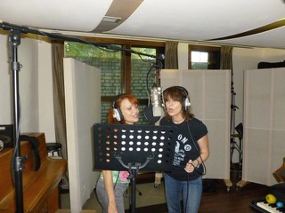 Chrissie Hynde &#38; Marie France in the studio